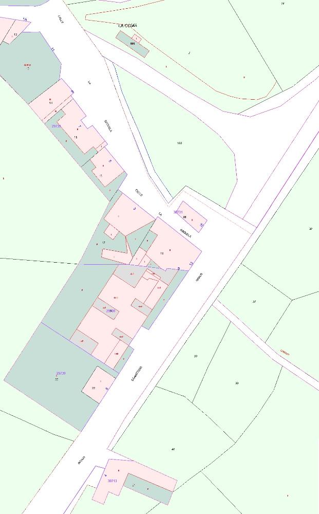 Imagen: Mapa catastral Ayuntamiento y apartamentos